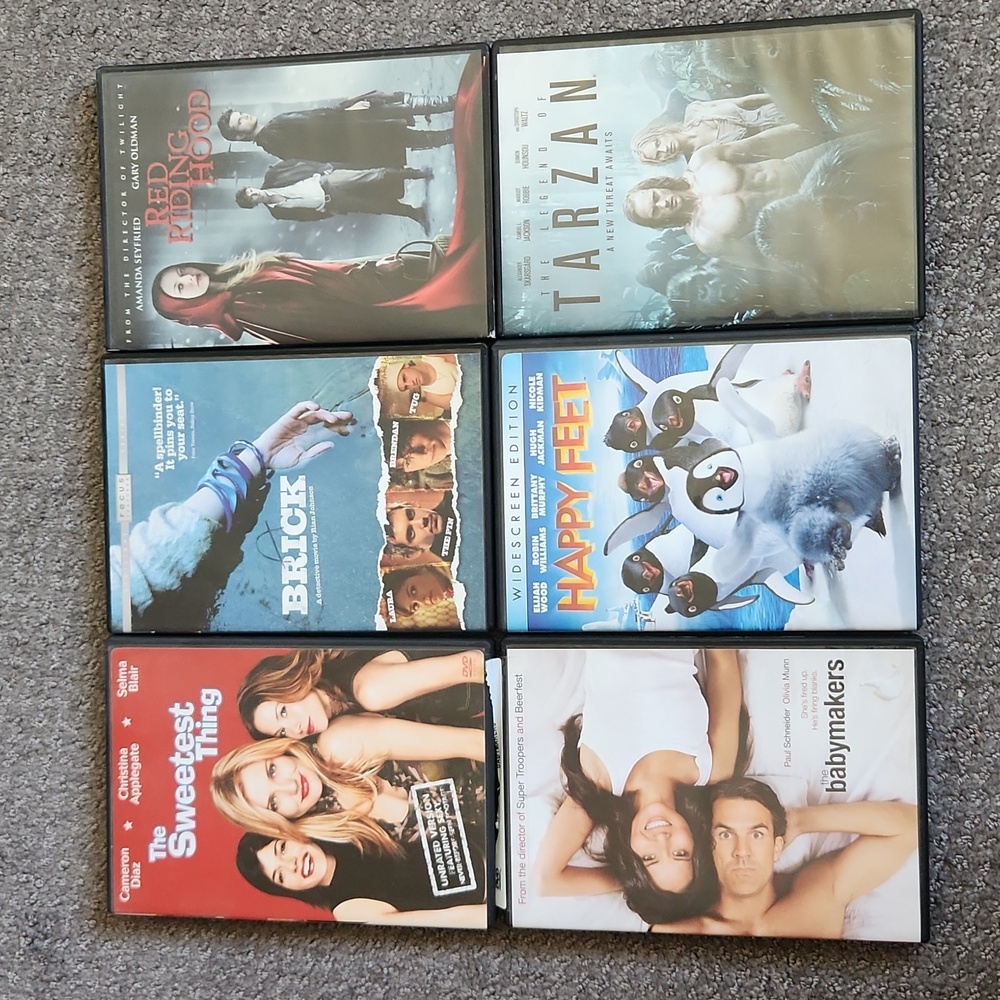 DVD Bundle 6 Movies